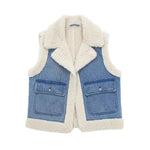 Load image into Gallery viewer, Denim Blue Jean Vest 09987