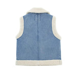 Load image into Gallery viewer, Denim Blue Jean Vest 09987