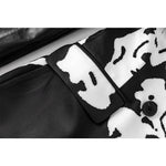 Load image into Gallery viewer, Leather Black Patch Dripping Dress 09090