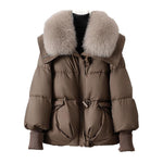 Load image into Gallery viewer, Clock Collar Fur Jacket 008