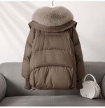 Load image into Gallery viewer, Clock Collar Fur Jacket 008