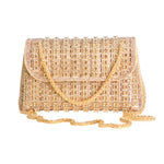 Load image into Gallery viewer, Sparky Gold Rhinestones Clutch Purses
