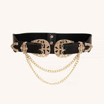 Load image into Gallery viewer, Buckle Chain Cowgirl Belts Leather