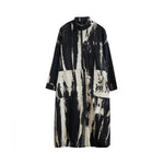 Load image into Gallery viewer, Grunge Stand Collar Zip-Up Coat