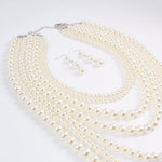 Load image into Gallery viewer, Layered Faux Pearl Necklace