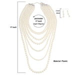 Load image into Gallery viewer, Layered Faux Pearl Necklace