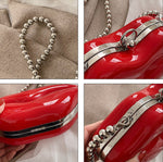 Load image into Gallery viewer, Red Lip Crossbody Purse