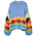 Load image into Gallery viewer, RAINBOW KNITTED CARDIGAN