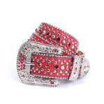 Load image into Gallery viewer, Cowboy Rhinestone Bling Belt 0998