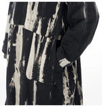 Load image into Gallery viewer, Grunge Stand Collar Zip-Up Coat