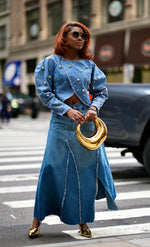 Load image into Gallery viewer, Gold Studs Puff Sleeve Jacket