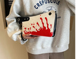 Load image into Gallery viewer, Bloody Kitchen Knife Crossbody Purse