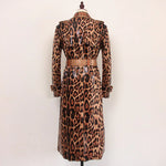 Load image into Gallery viewer, Cheetah Trench Coat