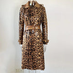 Load image into Gallery viewer, Cheetah Trench Coat