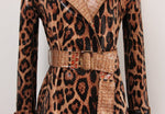 Load image into Gallery viewer, Cheetah Trench Coat