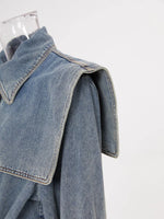 Load image into Gallery viewer, Denim Trench Coat