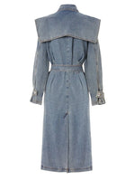 Load image into Gallery viewer, Denim Trench Coat