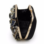 Load image into Gallery viewer, Black Beaded Clutch Purse