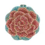 Load image into Gallery viewer, Rose Flower Crystal Rhinestone Bag
