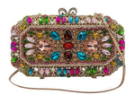 Load image into Gallery viewer, Champagne Rhinestone Crystal Clutch