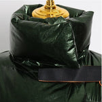 Load image into Gallery viewer, Glossy Quilted Winter Jacket