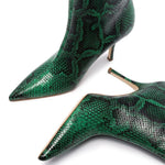 Load image into Gallery viewer, Snakeskin Print Leather Boots