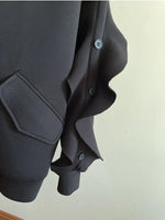 Load image into Gallery viewer, Heart Ruffled Batwing Sleeve Jacket