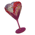 Load image into Gallery viewer, Cocktail Goblet Rhinestone Clutch Martini Party Bag