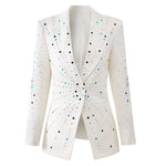Load image into Gallery viewer, White Peak Bead Jacket 1502