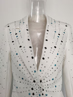 Load image into Gallery viewer, White Peak Bead Jacket 1502