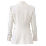 Load image into Gallery viewer, White Peak Bead Jacket 1502