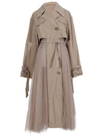 Load image into Gallery viewer, Tulle Trench Coat