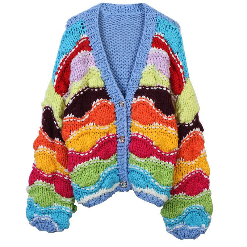 RAINBOW KNITTED CARDIGAN