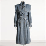 Load image into Gallery viewer, Denim Trench Coat
