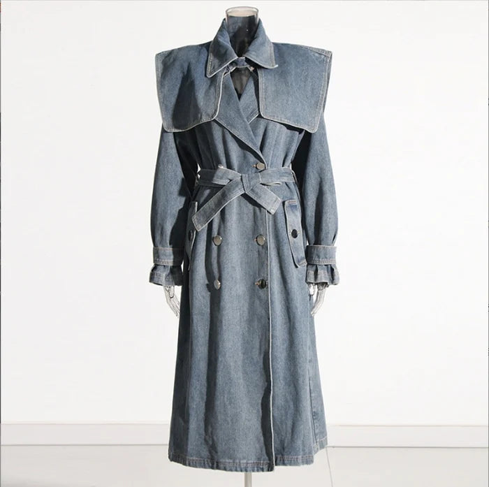 Denim Trench Coat