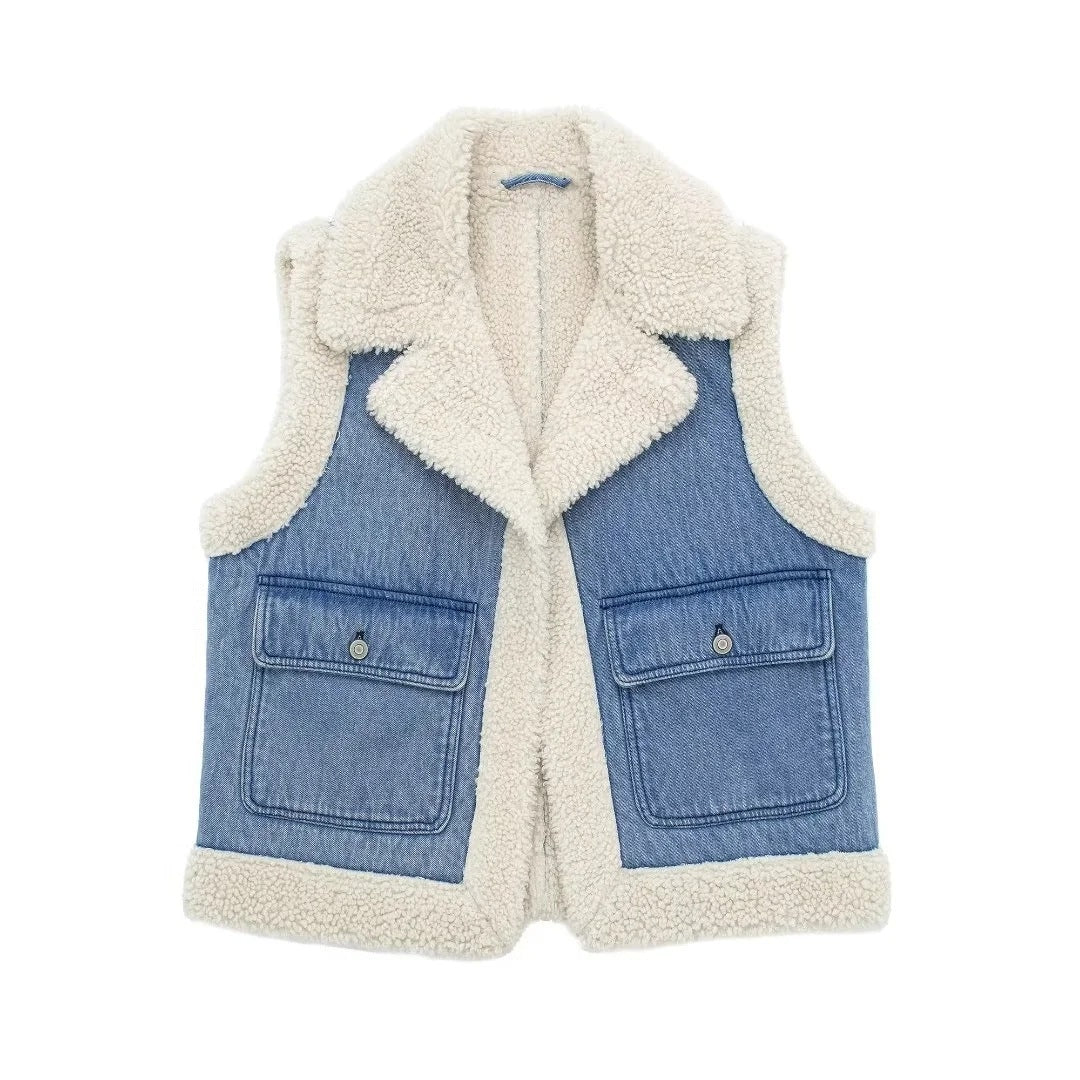 Denim Blue Jean Vest 09987