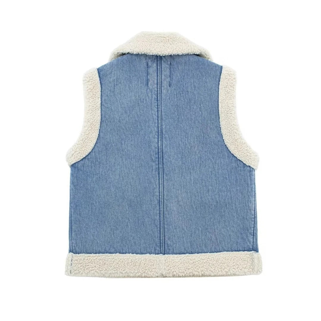 Denim Blue Jean Vest 09987