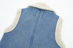 Load image into Gallery viewer, Denim Blue Jean Vest 09987
