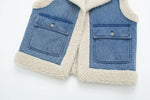 Load image into Gallery viewer, Denim Blue Jean Vest 09987
