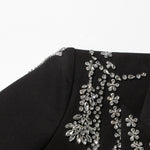 Load image into Gallery viewer, Lapel Crystal Luxury Long Sleeve Blazer
