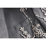 Load image into Gallery viewer, Lapel Crystal Luxury Long Sleeve Blazer
