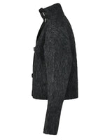 Load image into Gallery viewer, Strap Closure Woolen Short Coat
