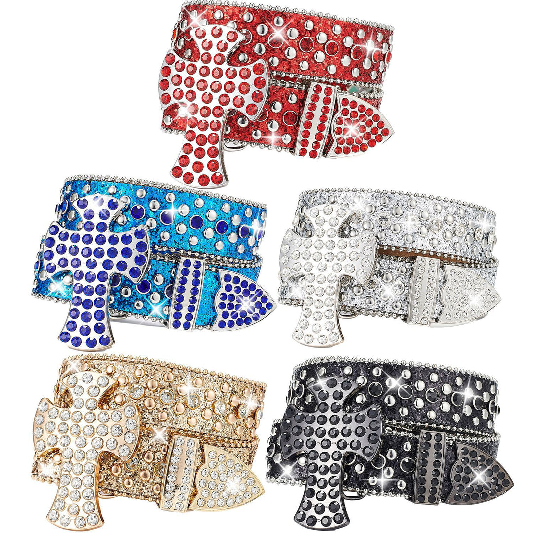 Luxury Punt Belt with Rhinestone