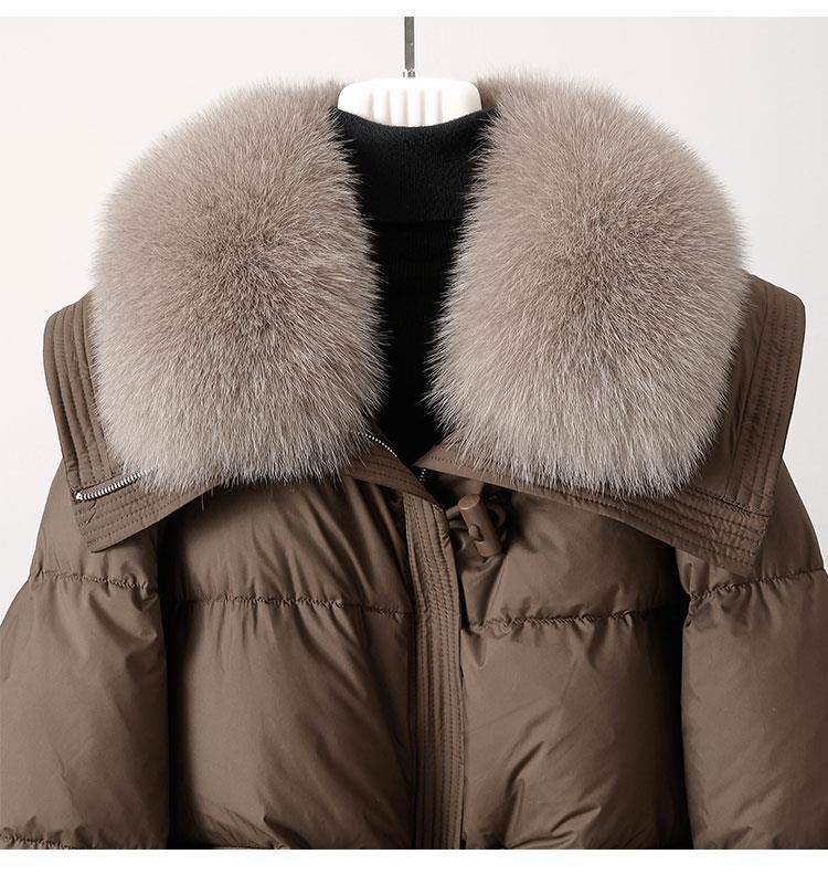 Clock Collar Fur Jacket 008