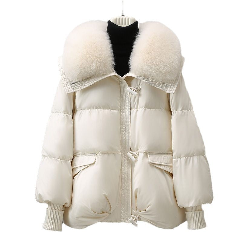 Clock Collar Fur Jacket 008