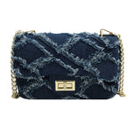 Load image into Gallery viewer, Straw Denim Purse -1508
