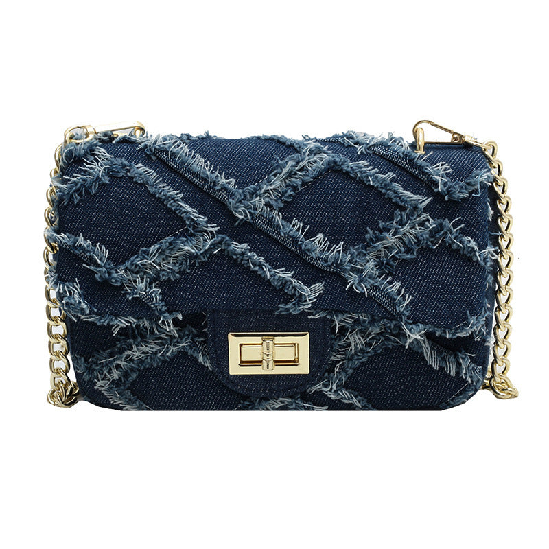 Straw Denim Purse -1508