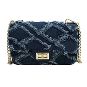 Straw Denim Purse -1508