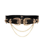 Load image into Gallery viewer, Buckle Chain Cowgirl Belts Leather
