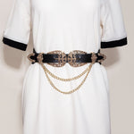 Load image into Gallery viewer, Buckle Chain Cowgirl Belts Leather
